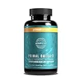 Primal Harvest Omega 3 Fish Oil Supplements, 30 Servings Soft Gels Capsules w/ 1000mg EPA + DHA Supplements, No Fishy Burps Non-GMO Omega 3 Fatty Acid