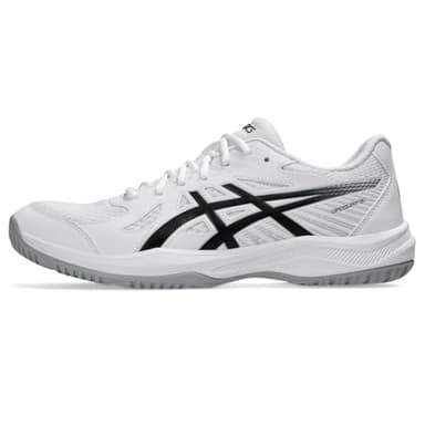 ASICS Men's Upcourt 6 Volleyball Shoes, 11.5, White/Black