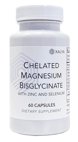 Magnesium Bisglycinate Chelate + Zinc, Selenium, Boron & Copper – High Absorption Formula for Bone Strength, Calm, Sleep & Immune Support – 60 Capsules – 1 Capsule Daily, 60 Servings