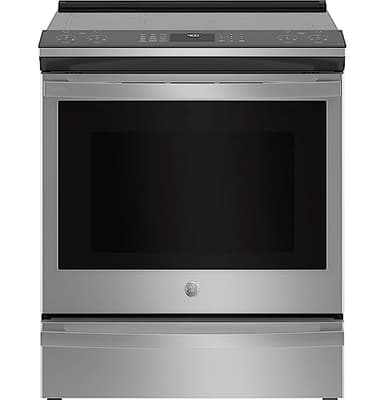 GE Profile PHS930YPFS 30 Smart Slide Electric Front Control Induction and Convection Range with 5.3 cu. ft. Capacity Glide Touch Controls Wi-Fi Connect Stainless Steel