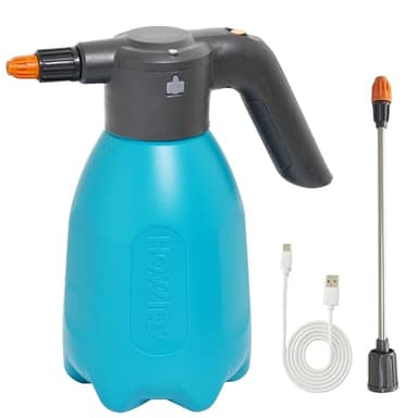 ES2-PRO Electric Spray Bottle 2L/0.5Gallon Plant Mister,Spray About 30 Gallons On a Single Charge,Rechargeable Battery Powered Sprayer,Automatic Watering Can,Pump Sprayer for Indoor Plants (Blue)