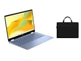 HP Chromebook x360 14 inch FHD IPS Touch 2-in-1 Laptop | Intel Processor N100 | Intel UHD Graphics | Bluetooth |Sky Blue| 4GB RAM | 64GB SSD | Chrome OS | Bundle with Black Bag