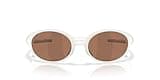 Oakley Men's OO9438 Eyejacket Redux Rectangular Sunglasses, Matte Vapor/Prizm Tungsten Polarized, 58 mm