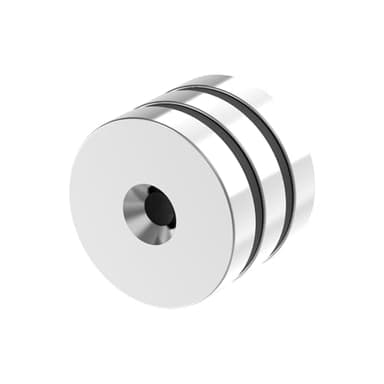 AplysiaTech Crazy Strong N52 Magnet - 1.25" D x 1/4" H - 3 Pack, Powerful #10 Screw Countersunk Hole Rare Earth Ring Magnets, Super Strong Neodymium Mounting Magnets for Tool, Crafts and Cabinet