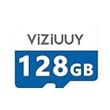 VIZIUUY Micro 128GB SD Card for Security Cameras, Read 90MB/sec, Write 25MB/sec, Memory Card for Solar Security Cameras Indoor Outdoor, Action Camera, Dash Camera (128GB-1PCS)