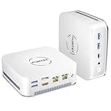 FUNYET Mini PC Gaming PC, Desktop Computer with Intel 12th Gen Alder Lake N95(up to 3.4GHz), 16GB DDR4 RAM 512GB SSD, Supports 4K Displays, Windows 11 Pro White