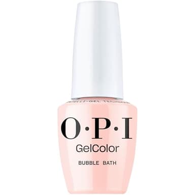 OPI GelColor Bubble Bath | Sheer Nude Pink Crème LED Cure Gel Nail Polish | Salon-Quality Shine, Long-Lasting Wear | Vegan & HEMA Free | 0.5 Fl Oz