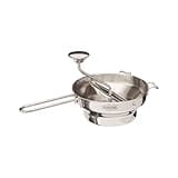 Granite Ware Stainless Steel Deluxe Food Mill - 2-Quart, Durable and Rust-Resistant - Hand Crank with 3 Interchangeable Discs for Purees, Sauces, Soups, Baby Food, Dishwasher Safe