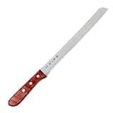 Tojiro Japan Hand Made Bread Knife Slicer Cutter, 14.75", Stainless and Wood - Reinforced Laminated Material