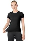 MathCat Workout Shirts for Women,Workout Tops for Women Short Sleeve,Yoga T Shirts for Women,Breathable Athletic Gym Shirts Black