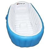 Inflatable Baby Bathtub, Kid Infant Toddler Infant Newborn Inflatable Foldable Shower Pool (Blue)
