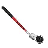 ZHGM VR Golf Club Handle for Meta Quest 3S/Oculus Quest 3, Unobstructed Tracking Tilt up Aluminum VR Golf Club Attachment with Fixed Ring & Strap, Realistic Golf Grip for Right Hand, Red