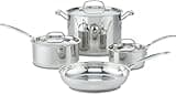 Cuisinart 7-Piece Cookware Set, Chef's Classic Stainless Steel Collection, 77-7P1