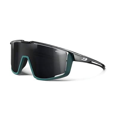 Julbo Fury Performance Sunglasses - Black/Matte Green Frame - Transparent/Smoke Lens (REACTIV 0-3)