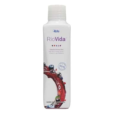 4Life Transfer Factor RioVida Tri-Factor Formula - Liquid Immune and Health Support with Vitamin C, Elderberry, Aronia Berry, Macqui, Blueberry, and Acai - Single Pack