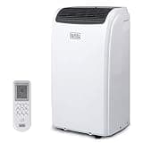BLACK+DECKER Smart Portable Air Conditioner with Heat, 14,000 BTU ASHRAE 128 (10,000 BTU DOE) Cooling, 12,000 BTU Heating for Rooms up to 700 Sq. Ft., Follow Me Remote, BPACT14HWT, White