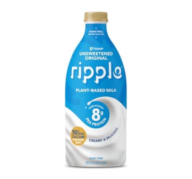 Ripple, Pea Milk, Original, Unsweetened, 48 Oz