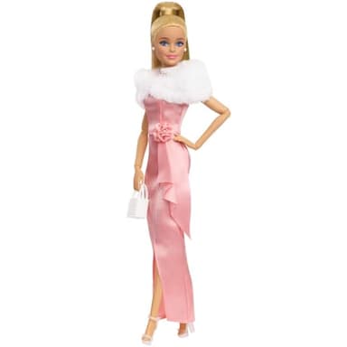 Barbie Enchanted Evening Fashion Doll in Pink Dress, Mattel Replay The Classics Collection