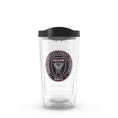 Tervis MLS Inter Miami CF - Primary Logo Made in USA Double Walled Insulated Tumbler Travel Cup Keeps Drinks Cold & Hot, 16oz, Classic