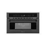 ZLINE 30" 1.6 cu ft. Built-in Convection Microwave Oven in Black Stainless Steel with Speed and Sensor Cooking (MWO-30-BS)