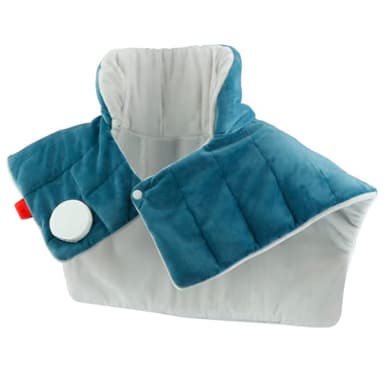 Comfytemp Heating Pad for Neck and Shoulders and Back, 2.6lb Weighted Electric Heating Pads FSA Eligible, Fathers Day Dad Gifts, Gift for Women Men, HSA Large Heated Wrap - 9 Heat Settings & 11 Timers