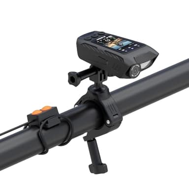 SVBONY Bike Camera with Smart Display, 4K60fps Action Camera with GPS Tracker, Cycling Speedometer/Odometer, Anti-Shake, Bike Lights, Bell, Waterproof, Bike Computer with APP Support (Without TF Card