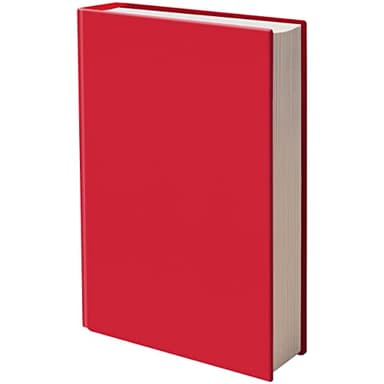 Easy Apply Stretchable Book Cover 1 Pack Red. Jumbo Jacket Fits Most Hardcover Textbooks Up to 9" x 11". Adhesive-Free, Nylon Fabric Protectors. Washable and Reusable School Supply for Students