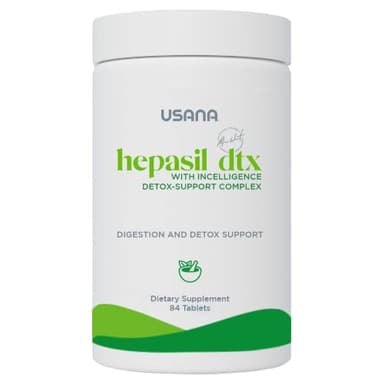 USANA - Hepasil DTX with InCelligence - Support Complex for Comprehensive Health, Protection, Wellness & Vitality - 84 Tablets (28-Day Supply)