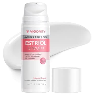 Vigority Bioidentical E3 Face Cream: Natural Estrogen Cream for Mature Skin - For Menopause Relief, Hormone Balance & Skin Firmness