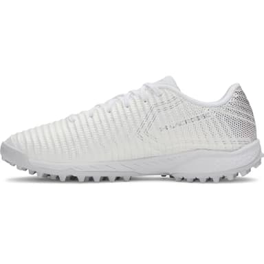 Under Armour Unisex Blur Pro Turf Lacrosse Cleats, (100) White/White/Metallic Silver, 5, US