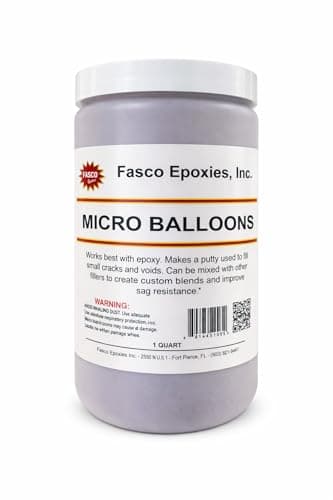 Phenolic Microballoons – 1 Quart Lightweight Marine Epoxy Filler for Boat Fairing, Fiberglass Hull Repair & Composite Fairing