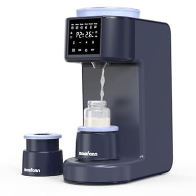 MOMFANN Formula Dispenser Machine, 2-Minute Quick Mix Baby Formula Maker, One-Touch Automatic Milk Maker, 3 Formula Temps + 4 Hot Water Choice, 2L Tank & Sealed Powder Container for Clump-Free Formula