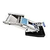 MARINE CITY 304 Stainless Steel Fine Polished Outboard Motor Bracket Up to 20 HP Easy Use Smooth Design Heavy Duty for Yachts, Boat Accessories, Marine, RV