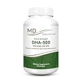 MD Prescriptives - DHA-500 - Extra Strength Omega 3 - Enteric Coated for Optimal Absorption - Once Daily Omega 3 Fatty Acids Supplement - 90 Softgels