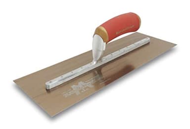 MARSHALLTOWN DuraFlex Finishing Trowel, 13 x 5 Inch, 9 3/4 Inch Mounting, DuraSoft Handle, Made in the USA, Plaster and Drywall Finishing Tools, 4681DFDL