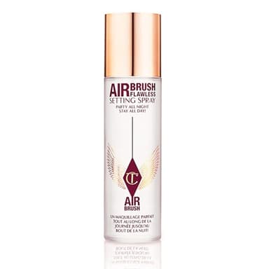 Charlotte Tilbury Airbrush Flawless Setting Spray - Ultra-Fine Hydrating Mist to Prime & Set Face Makeup For Up to 16Hr - Soothes, Blurs Pores & Calms Skin (100ml)