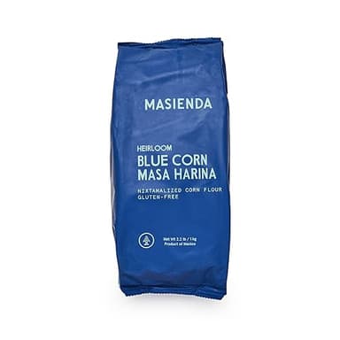Masienda Heirloom Blue Corn Masa Harina/Flour 2.2 LB (Pack of 2) - Nixtamalized Corn Flour Perfect for Corn Tortillas, Tamales, Tostadas, Pupusas, Arepas and More. Gluten-Free, Non-GMO, Preservative-Free.