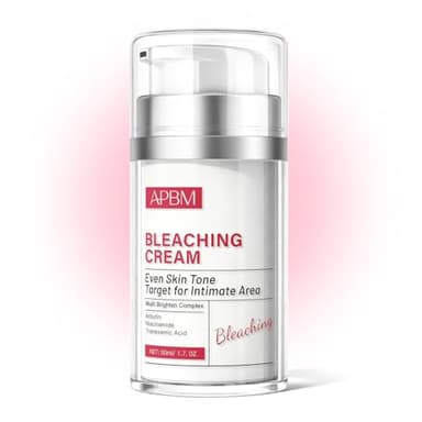 APBM Skin Lightening Cream for Intimate Area with Niacinamide, Arbutin, Tranexamic Acid and Vitamin C, Even Skin Tone for Body, Underarm, Knees, Elbows, Inner Thigh, Bikini Areas, 1.7 fl.oz