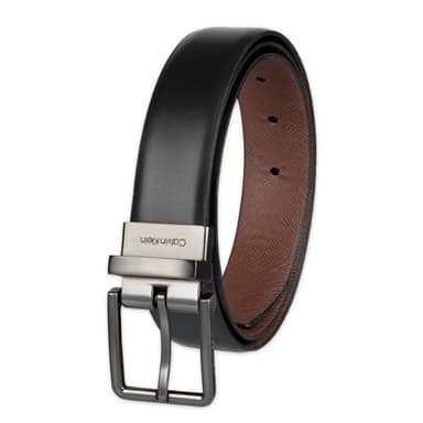 Calvin Klein Men's Reversible Dress Belt, Black/Brown, 2X