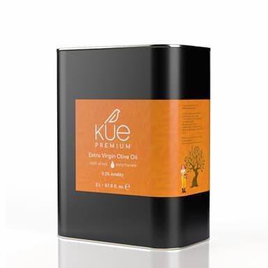 Premium Extra Virgin Olive Oil - Cold Pressed Early Harvest - 100% Turkish Aegean - 67.6 Fl Oz Tin - for Cooking, Dressings