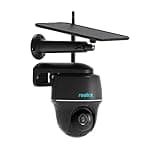 REOLINK 4MP 2K Security Cameras Wireless Outdoor, Pan Tilt Battery Solar Cam with 2.4/5GHz Dual-Band WiFi, Smart Detection, 2-Way Talk, No Hub Needed, Argus PT + Solar Panel (Black) (Renewed)