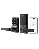 eufy Smart Lock C33, Keyless Fingerprint Door Lock with Handle, Integrated Wi-Fi, Remote Control via App, Biometric Entry Knob, Auto-Locking, IP53 Waterproof (2025 New Version)