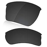 LenzReborn Polarized Lens Replacement for Oakley Quarter Jacket OO9200 Sunglass - Dark Black - Polarized