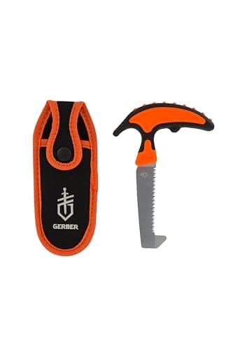Gerber Gear Vital Pack Compact Saw, Stainless Steel Sawtooth Blade for Camping, Hunting and Hiking with Sheath