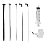 5PCS Silicone Threaded Penis Plugs Male Sex Toys Catheter&Sound Generating Devices Urethral Plugs for Feeling Urethral Sound Transmission Urethral Dilators for All Urethral Training