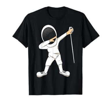 Funny Dabbing Fencing Sports T-Shirt for Men and Women MM T-Shirt
