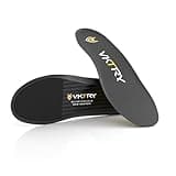 VKTRY Gold Carbon Fiber Performance Insoles - Cleated Shoes, Customized Inserts, Football, Baseball, Lacrosse & More, Run Fast, Jump High, Land Soft, Support Recovery, US M10-10.5, W12-12.5, 171-220lb