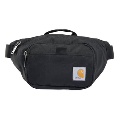 Carhartt Classic Adjustable Sling Bag, Durable, 600-Denier Water Resistant Hip Pack, Essential Waist Pack (Black)