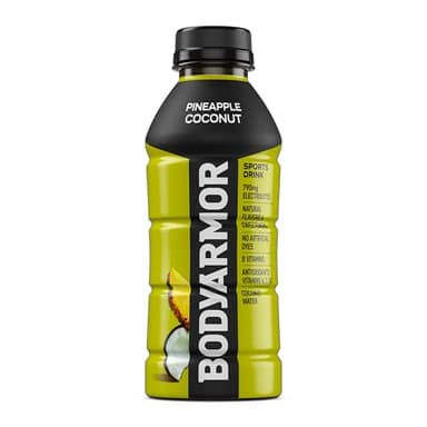 BODYARMOR Sports Drink, Pineapple Coconut, Electrolyte Drink Hydration, 16 Fl Oz Bottles (12 Pack), Flavored Coconut Water with B Vitamins & Antioxidants