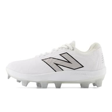 New Balance Women's FuelCell Fuse V4 Molded Softball Shoe, Optic White/Raincloud, 5 M